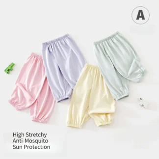 5M-3Y Baby Summer Lightweight Anti-mosquito Pants Newborns Polyester Breathable Comfy Trousers Kid Quick Dry Stretchy Bottoms