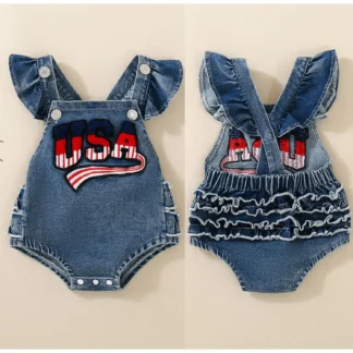 Denim USA Bubble with Ruffles