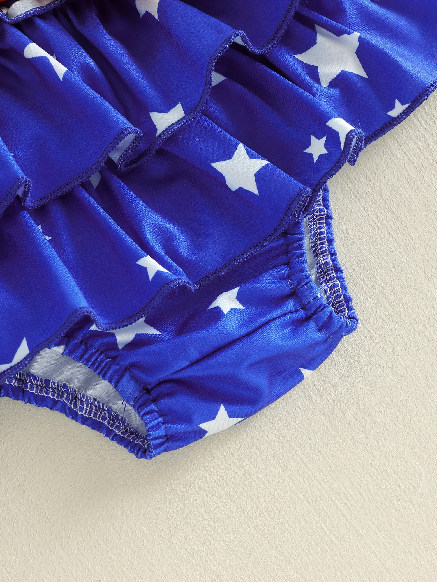 My First 4th of July Onesie with Ruffled Bummies - Image 2