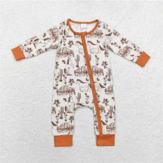 Western Horse Print Zippie