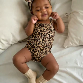 Leopard Print Romper