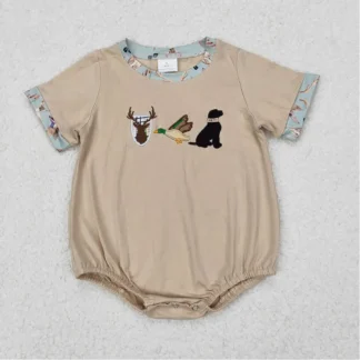 Hunting Deer Duck Dog Romper