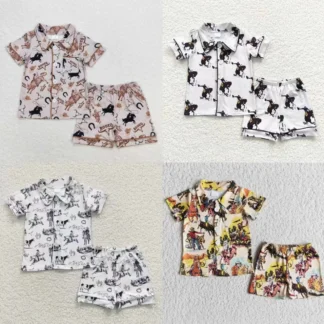 Pajamas Short Sleeves Cowboy/ Western