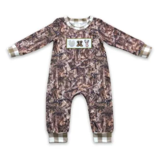 Hunting Boots Turkey Deer Camo Rompers